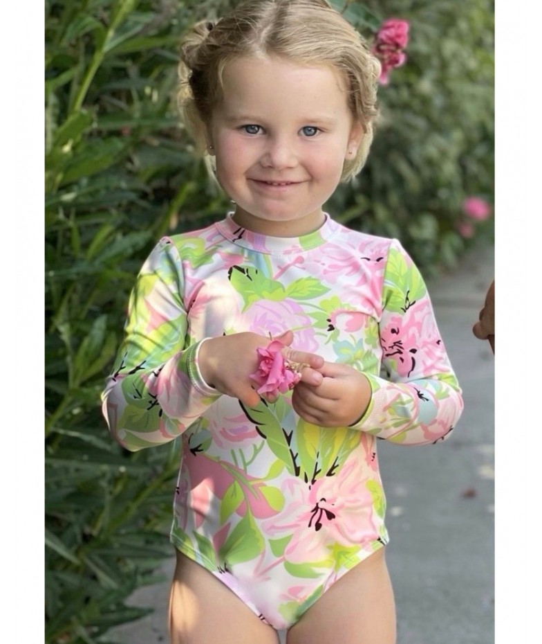 Body floral white talla 3