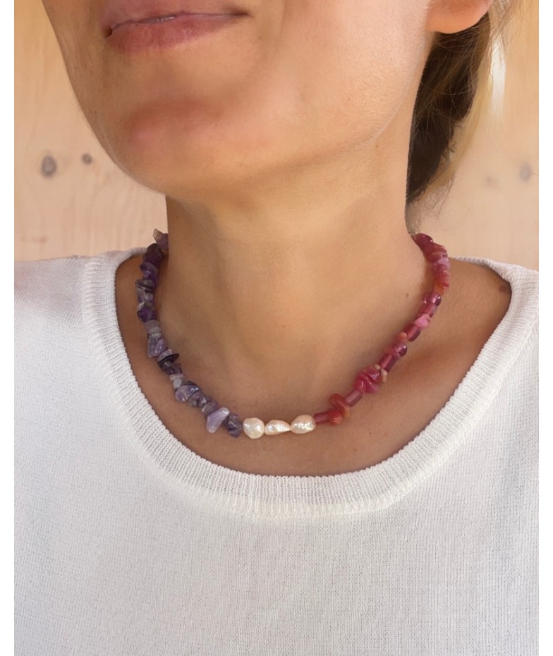 Collar duo perlas
