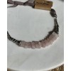 Collar coachella cuarzo rosa
