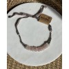 Collar coachella cuarzo rosa