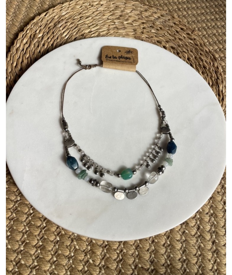 Collar coachella piedras dobe